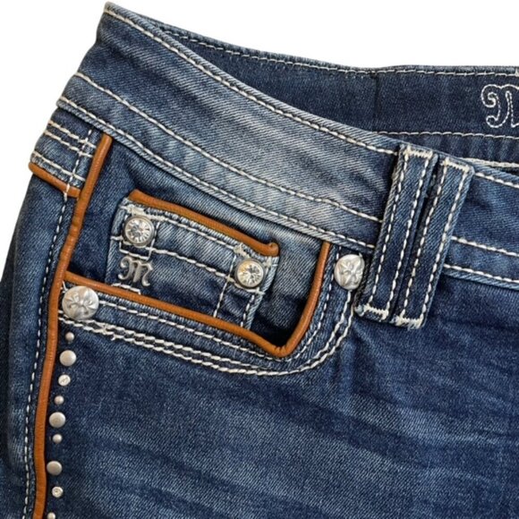 MISS ME Chloe Embellished Bootcut Jeans - Size 28 - Picture 5 of 12